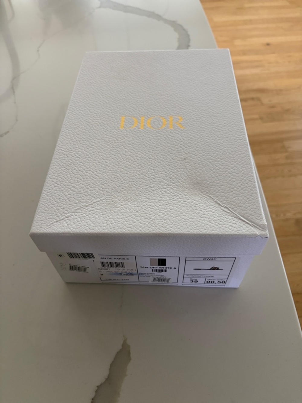 Christian Dior Black & Cream Slide Sandals - Picture 7 of 7